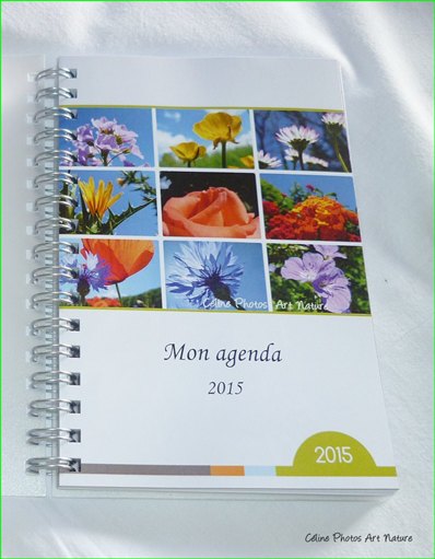 Agenda de poche 2015 de Céline Photos Art Nature