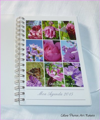 Agenda de poche 2015 de Céline Photos Art Nature