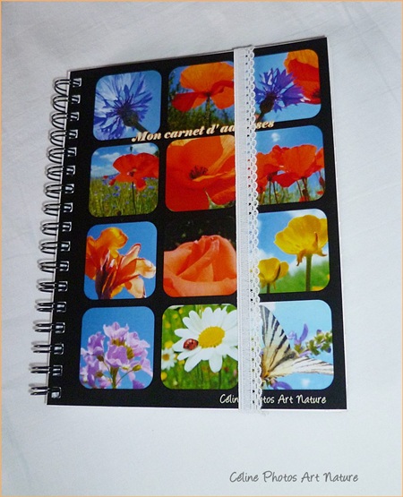 Carnet d`adresses répertoire de Céline photos Art Nature coquelicot