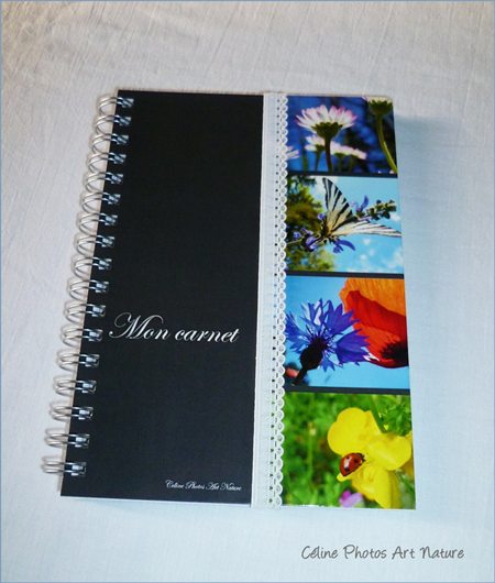 Carnet de notes fleuri de Céline Photos Art Nature 