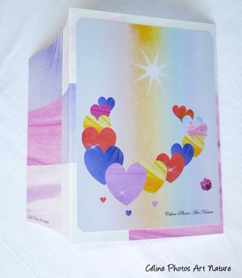 Carte double pour la Saint Valentin de Céline Photos Art Nature