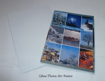 Carte double Meilleurs Voeux hiver de Céline Photos Art Nature
