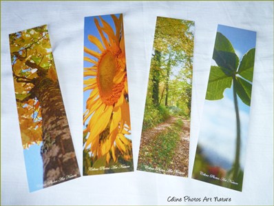 Marque-pages de Céline Photos Art Nature