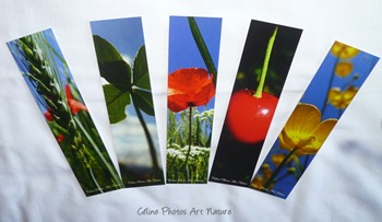 Marque-pages avec les photos de Céline Photos Art Nature