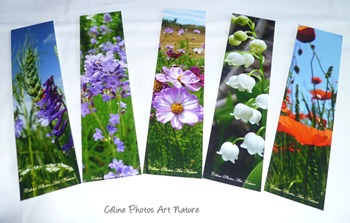 Marque-pages avec les photos de Céline Photos Art Nature