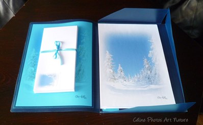 Papier à Lettres Paysages de neige de Céline Photos Art Nature 