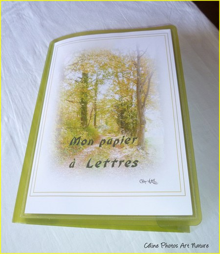 Papier à lettres Balade dans les bois de Céline Photos Art Nature