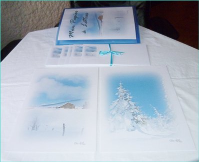 Papier à lettres Paysages de neige de Céline Photos Art Nature