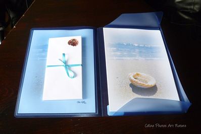 Papier à lettres coquillages de Céline Photos Art Nature