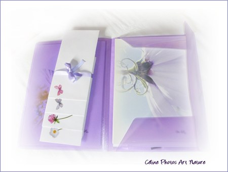 Papier à lettres violet mauve de Céline Photos Art Nature