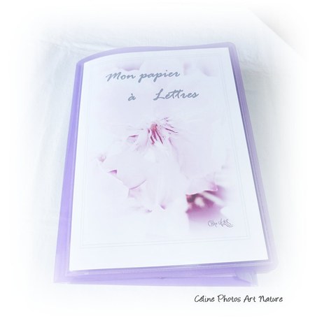 Papier à lettres fleurs roses de Céline Photos Art Nature