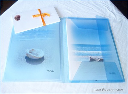Papier à lettres mer et coquillages de Céline Photos Art Nature
